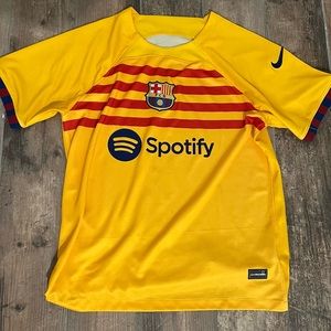 Barcelona 2018/19 away shirt, light worn.